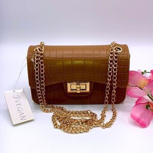 Womens Small Vegan Crossbody Shoulder Bag Purse